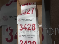 Custom Bib Numbers For Kids And Adults Tyvek Paper Race Biking Marathon Identification Number Bibs