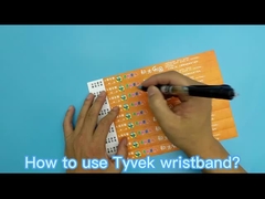 Adjustable VIP Tyvek Paper Bracelets for Waterproof Protection at Festival Event