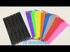 Custom Vinyl PVC Wristbands High Durability Personalised Bracelets