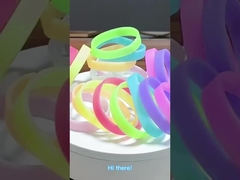 Customize your silicone luminous night glow bracelet wristband!