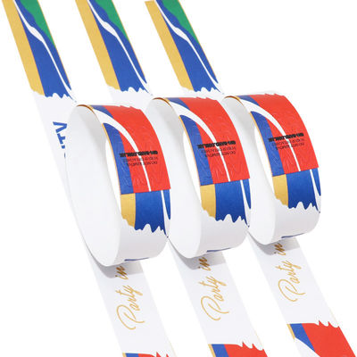 Security Custom Disposable Wristbands . Tearproof Tyvek Paper Wristbands