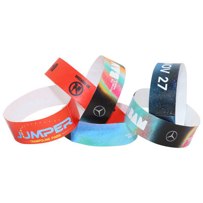 Lightweight Wristband Paper Bracelets For Events Personalised Adjustable