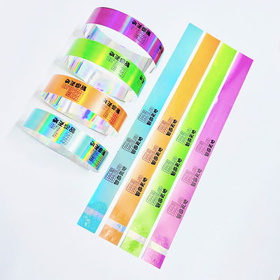 Unisex Glitter Party Wristbands Laser Printing Adjustable Bracelet