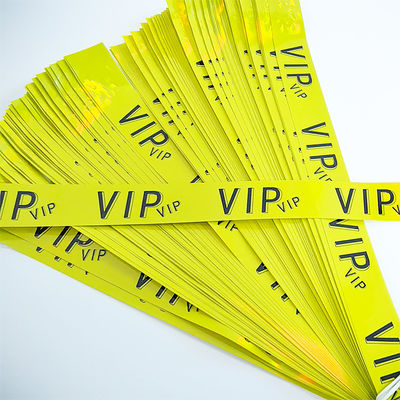 Temperature Resistant Colored Paper Wristbands For Events Waterproof