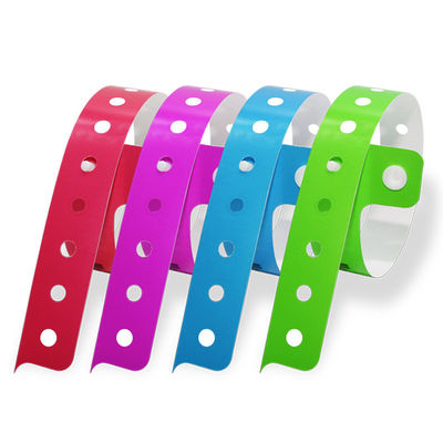 Personalised Self Adhesive Wristbands Event Vinyl PVC Bracelets