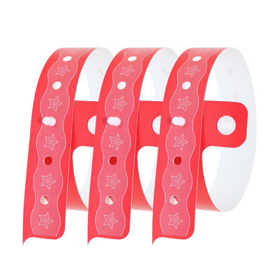 Printed Vinyl PVC Wristbands Event Bracelet Personalized Elastic