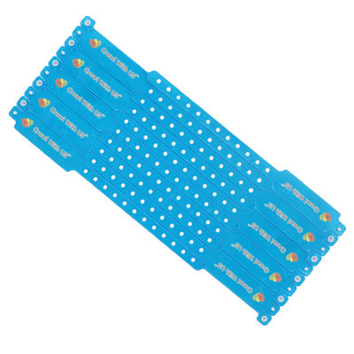 Synthetic Custom Printed Event Wristbands Adjustable Vinyl Bracelets
