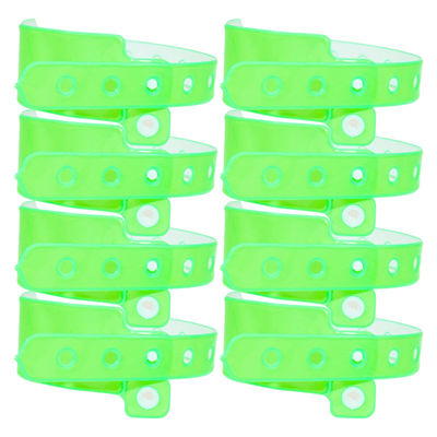 Customized Vinyl Event Wristbands White Red Blue Printing Heat Transfer