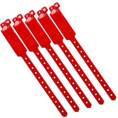 Waterproof Printed Vinyl Wristbands For Events Adjustable Size