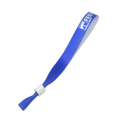 Festival Woven Cloth Wristbands For Events Eco Friendly Elastic