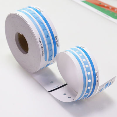 Safety Patient RFID Wristband Permanent Adhesive Hospital Bracelet On Wrist
