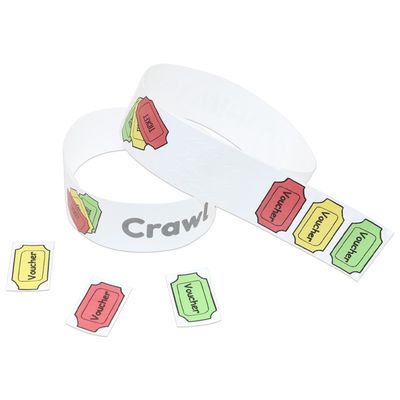 Cheap Tyvek Event Wristbands Waterproof Sweat Resistant Event Party VIP Identification Admission Paper Event Bracelet
