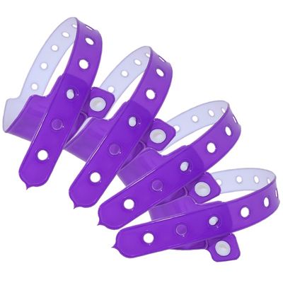Manufacturer Disposable Custom Wristband Plastic Vinyl PVC Neon Fluorescent Color Waterproof Event Party Gift Wristband