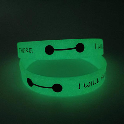 Factory Custom Pattern Silicone Bracelet Party Festival Activity Event Gift noctilucent Night Glow Silicone Wristbands