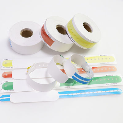 Wholesale Disposable Hospital Wristbands Identification Blank Inkjet Printed Thermo-Sensitive Patient Paper Wristbands
