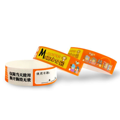 Cheap Waterproof Sweat Resistant Tyvek Event Wristbands Scan The Barcode Events Paper Event Bracelet
