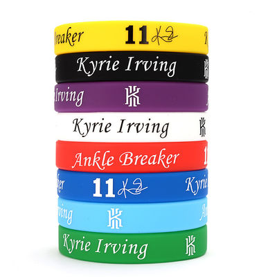 Slogan Watchword Printed Silicone Bracelets Customization Bands Football Basketball Fans Sports Silicone Wristbands
