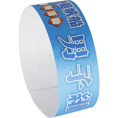 Factory Sweat Resistant Tyvek Dupont Event Wristbands Barcode Events Variety Of Colors Paper Event Bracelet