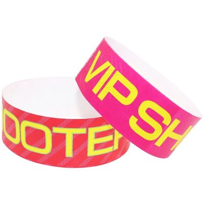Factory Tyvek Dupont Paper Wristband With Qr Barcode Paper Business Event Admission Bracelet Wristband