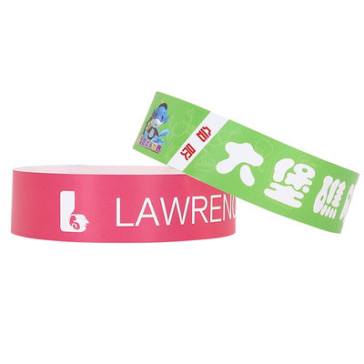 Manufacturer Event PP Synthetic Paper Wristband With Full Color Printing Waterproof Sweat Resistant Admission Wrist Band