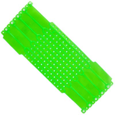 Manufacturer Customizable Plain Color Wristband Waterproof Plastic Vinyl Event Wristbands With Logo Barcode