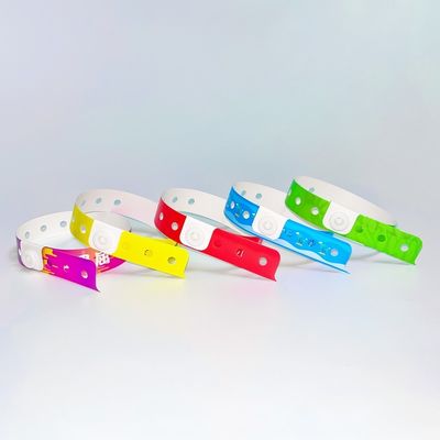 Custom Promotion Waterproof Vinyl PVC Wristbands L Shape One Layer PVC Waterproof Colorful Paper Wristband