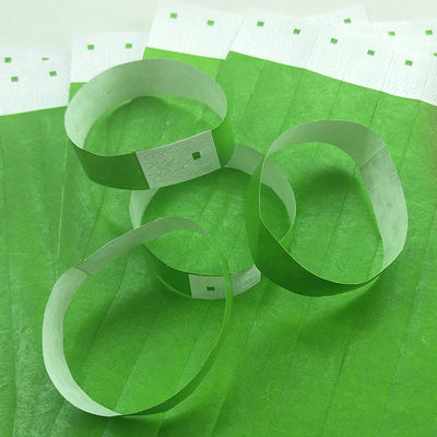 Water Resistant Tyvek Dupont Wristbands For Events Barcode Variety Of Colors Paper Event Bracelets