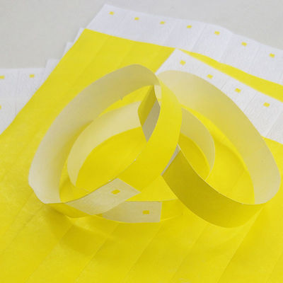 Swimming Pool Waterproof Paper Wristband with Barcode and Full Color Printing
