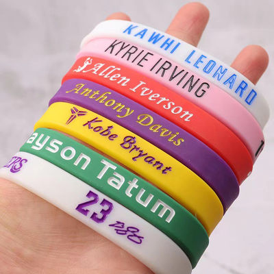 Custom Silicone Wristbands Basketball Football Games Star Ball Promotional Gift Night Glow Luminous Silicone Band