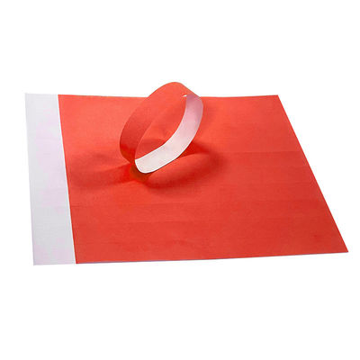 Custom Tyvek Event Wristbands With Barcoding Numbered Waterproof For Pool Party Identification Admission Paper Bracelets