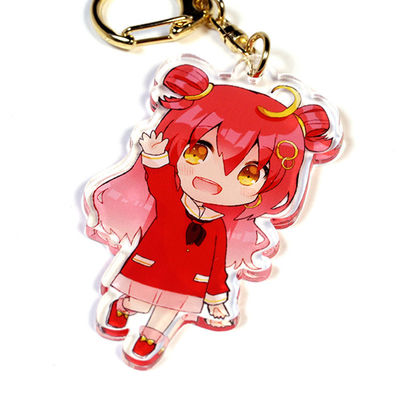 Manufacturer Custom Cartoon Pattern Printed Acrylic Keychain Cute Caricatur Cartoon Character Charm Acrylic Key Chains