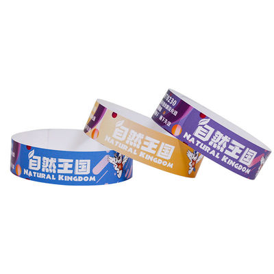 Custom Event PP Synthetic Paper Wristband Pattern Color Printed Waterproof Sweat Resistant Entry Admission Wrist Bands