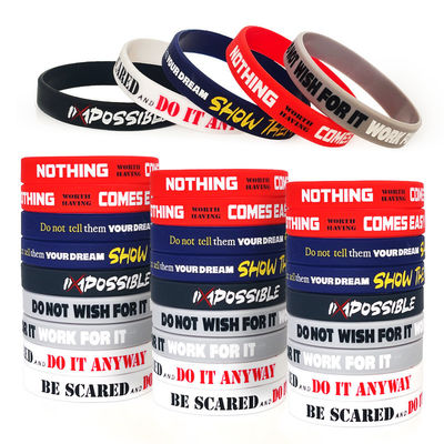 Customized Silicone Bracelets Perfect for Soccer and Basketball Games