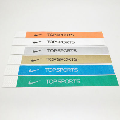 Custom Logo Sequential Numbered Tyvek Wristband Pool Waterproof Full Color Printing Disposable Bracelet Wristbands