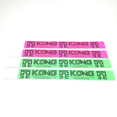 Custom Logo Sequential Numbering Tyvek Wristbands Swimming Pool Waterproof Ink Tyvek Bracelet Wrist Bands