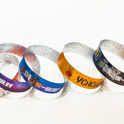 Factory Customization Wristbands Shiny Laser Glitter Concert Music Festival Party Activity Bracelets For Adults Kids