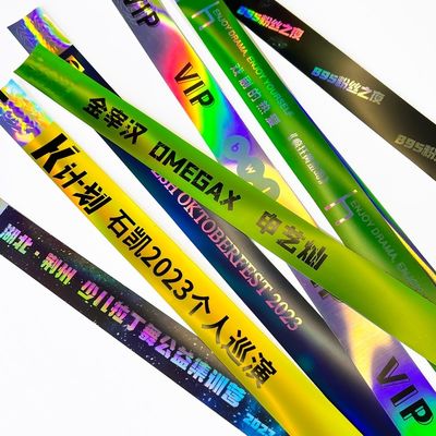 Adjustable Plastic Glitter Laser Wristband for Event Concert Music Festival
