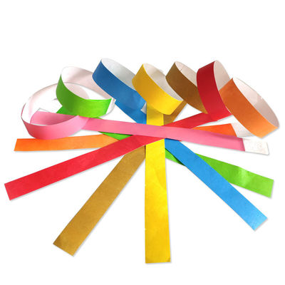 Custom Logo Printing Tyvek Paper Wristbands For Events And Festivals