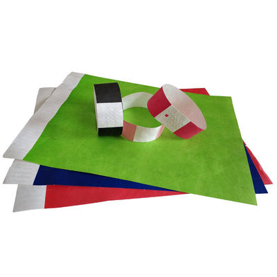 Adjustable Tyvek Paper Wristbands Custom Logo and Waterproof for Festivals