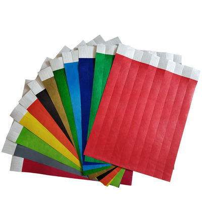 Sequential Numbering Barcoding Waterproof Tyvek Paper Wristbands For Festival Event Printing Paper Bracelets