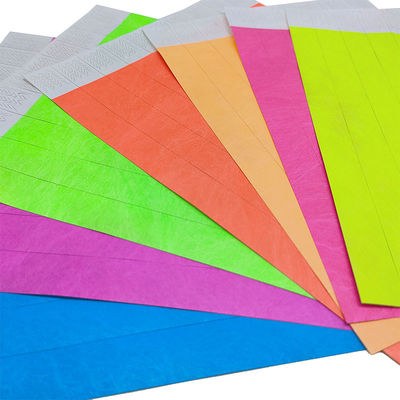 Event Festival Tyvek Paper Wristbands With Barcoding And Security Features