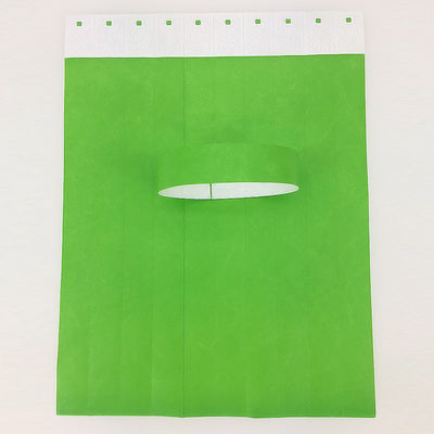 Customized Bar Coding Numbering Tyvek Paper Wristband for Waterproof Pool Party Entry Admission