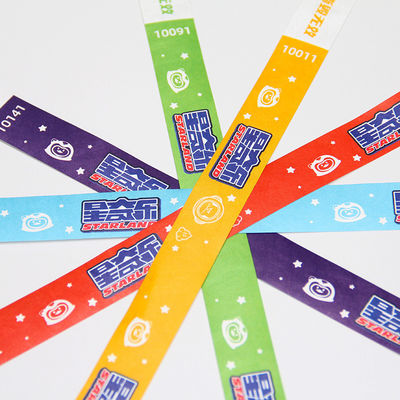 Water/Sweat Resistant Tyvek Wristbands for Event Entry and Party Admission