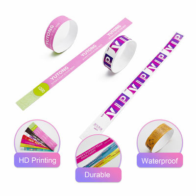Printable Tyvek Paper Wristbands for Festival Events Customizable and Durable