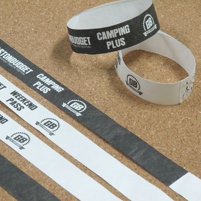 Manufacturer Custom VIP Paper Bracelets Waterproof Sequential Numbering Tyvek Paper Wristbands For Festival Event