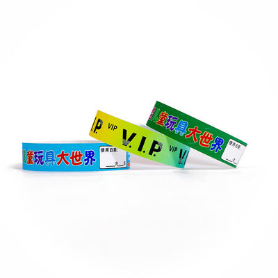 Custom VIP Paper Sequential Numbering Bracelets with Waterproof Tyvek Material