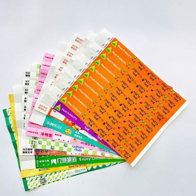 Sequential Numbering Barcoding Tyvek Paper Wristbands Enhance Event Security