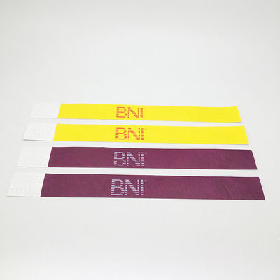 Custom Logo Printing Tyvek Paper Wristbands Full Color Printing for Events and Festivals