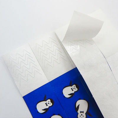Adjustable Custom Tyvek Paper Wristbands Personalized Heat Resistant For Event