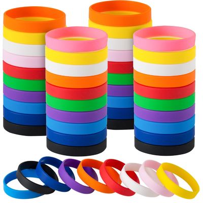 Customd Solid Silicone Wristbands Personalized Bracelets for Promoting Business Events with Printing Options